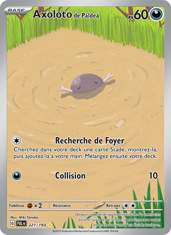 Axoloto de Paldea 221 — Évolutions à Paldea (French Pokémon TCG card)