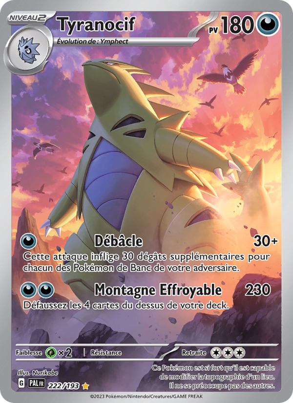 Tyranocif 222 — Évolutions à Paldea (French Pokémon TCG card)