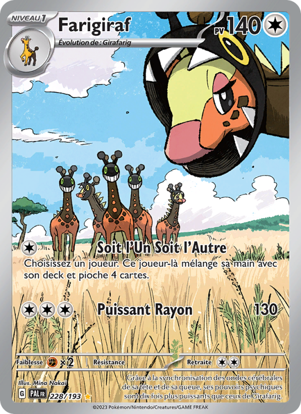 Farigiraf 228 — Évolutions à Paldea (French Pokémon TCG card)