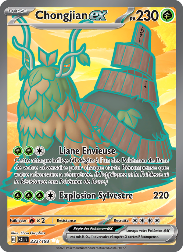 Chongjian-ex 232 — Évolutions à Paldea (French Pokémon TCG card)