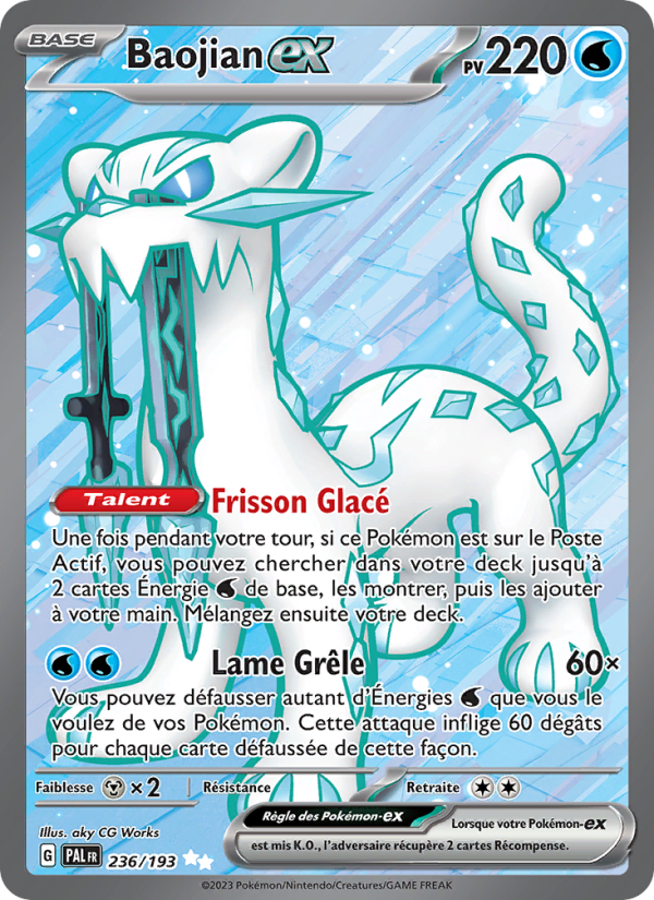 Baojian-ex 236 — Évolutions à Paldea (French Pokémon TCG card)