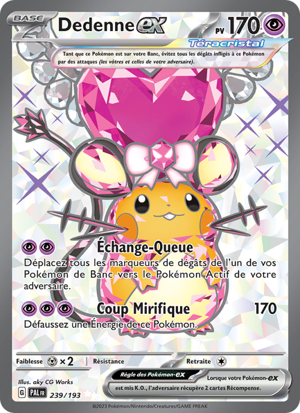 Dedenne-ex 239 — Évolutions à Paldea (French Pokémon TCG card)