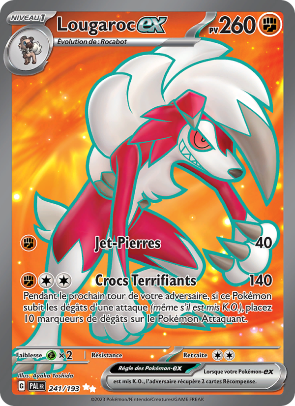 Lougaroc-ex 241 — Évolutions à Paldea (French Pokémon TCG card)