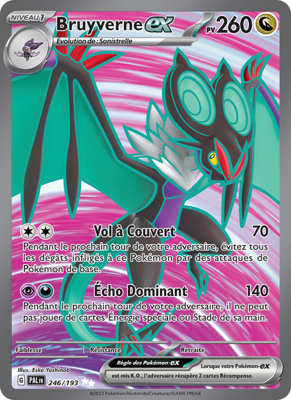 Bruyverne-ex 246 — Évolutions à Paldea (French Pokémon TCG card)