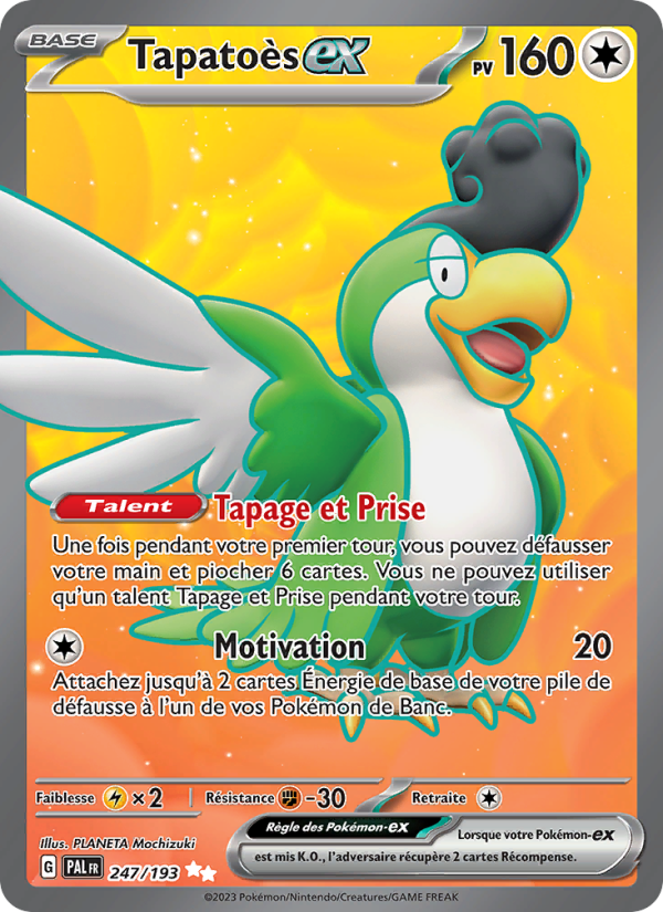 Tapatoès-ex 247 — Évolutions à Paldea (French Pokémon TCG card)