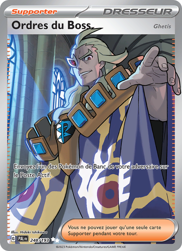 Ordres du Boss 248 — Évolutions à Paldea (French Pokémon TCG card)