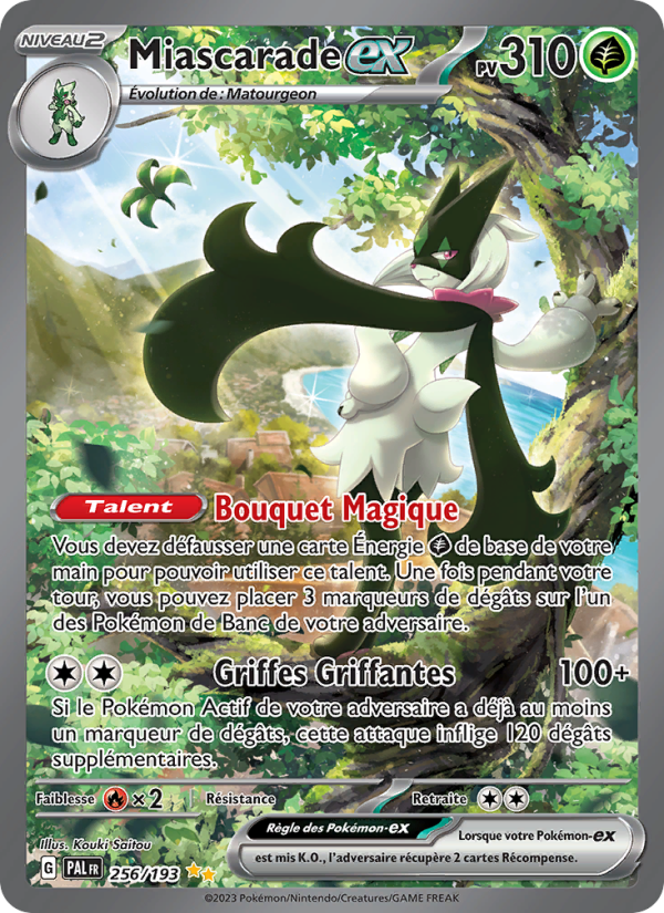 Miascarade-ex 256 — Évolutions à Paldea (French Pokémon TCG card)