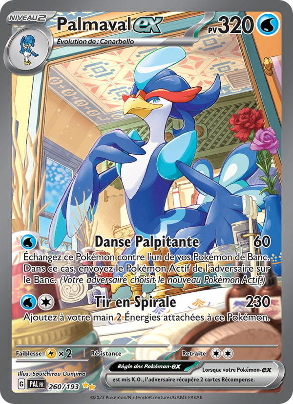 Palmaval-ex 260 — Évolutions à Paldea (French Pokémon TCG card)