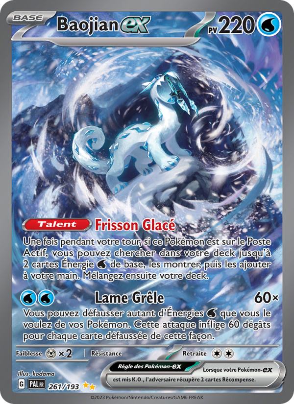Baojian-ex 261 — Évolutions à Paldea (French Pokémon TCG card)