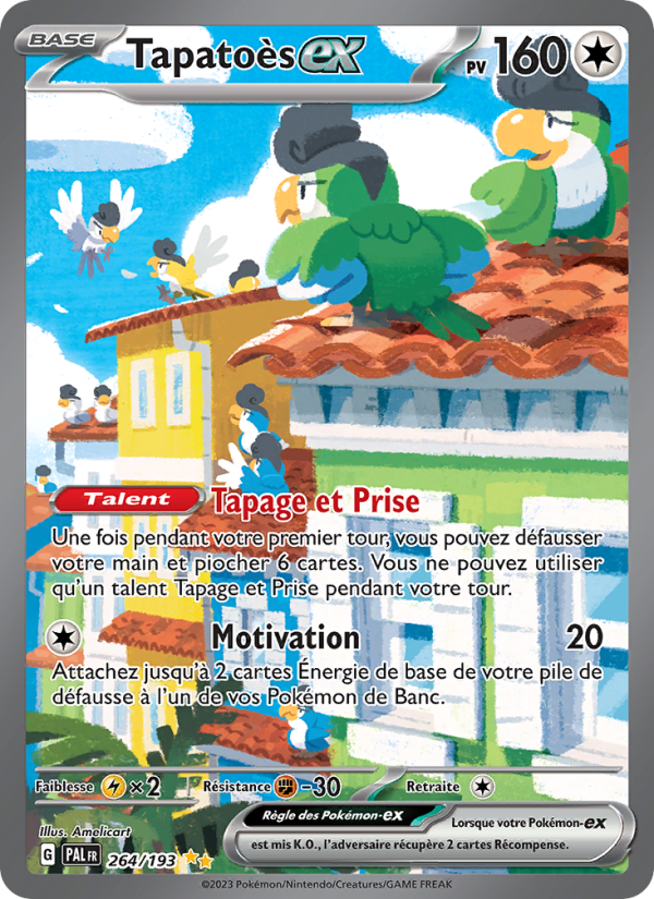 Tapatoès-ex 264 — Évolutions à Paldea (French Pokémon TCG card)
