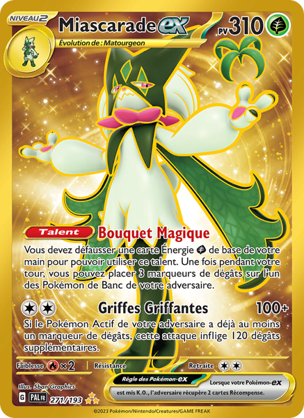 Miascarade-ex 271 — Évolutions à Paldea (French Pokémon TCG card)