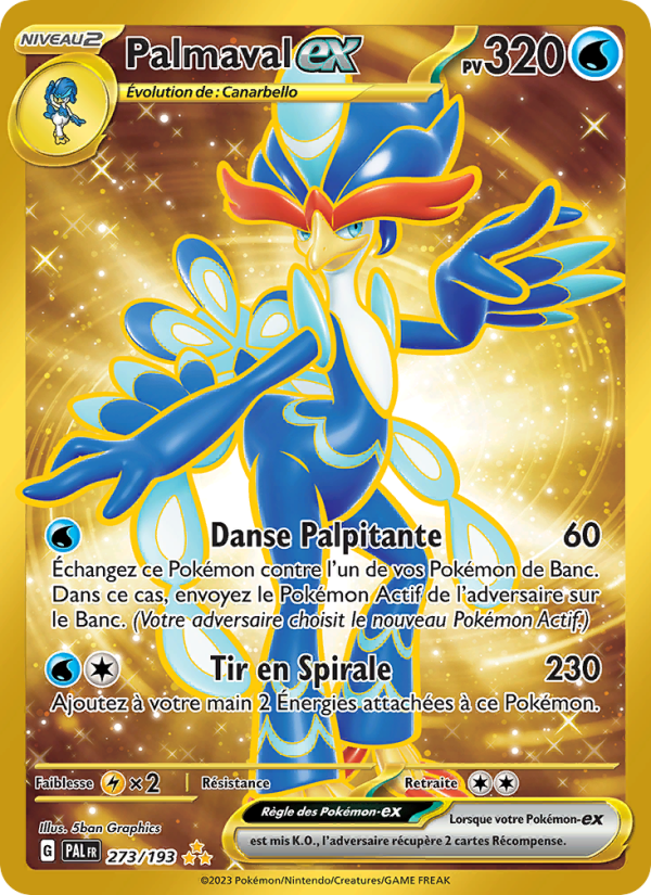 Palmaval-ex 273 — Évolutions à Paldea (French Pokémon TCG card)