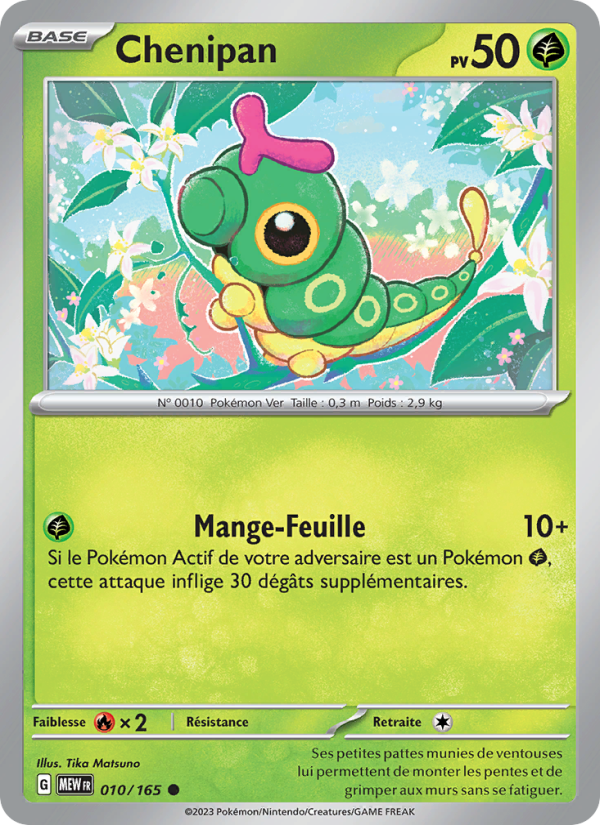 Chenipan 010 — 151 (French Pokémon TCG card)