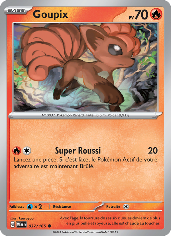 Goupix 037 — 151 (French Pokémon TCG card)