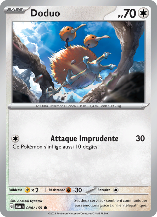 Doduo 084 — 151 (French Pokémon TCG card)