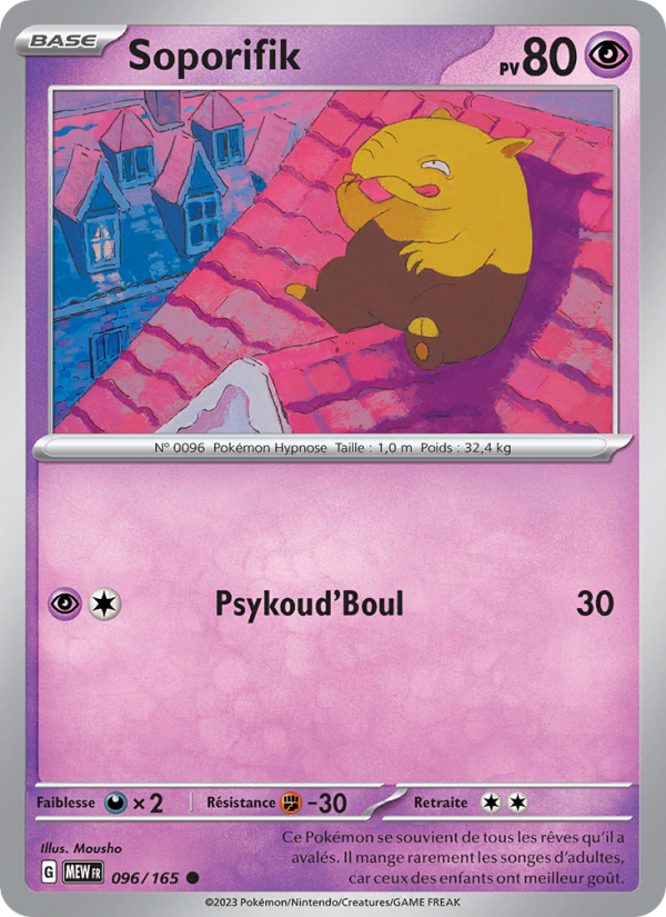 Soporifik 096 — 151 (French Pokémon TCG card)