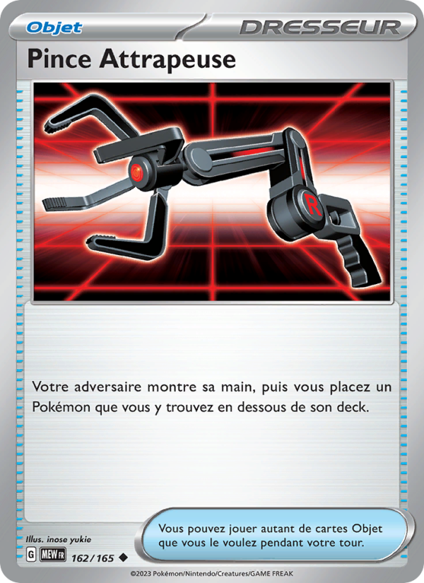 Pince Attrapeuse 162 — 151 (French Pokémon TCG card)