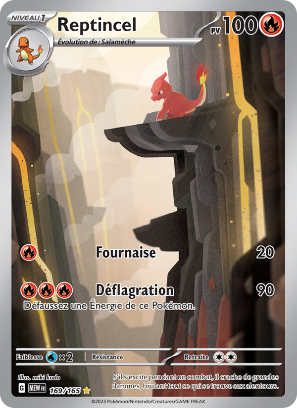 Reptincel 169 — 151 (French Pokémon TCG card)