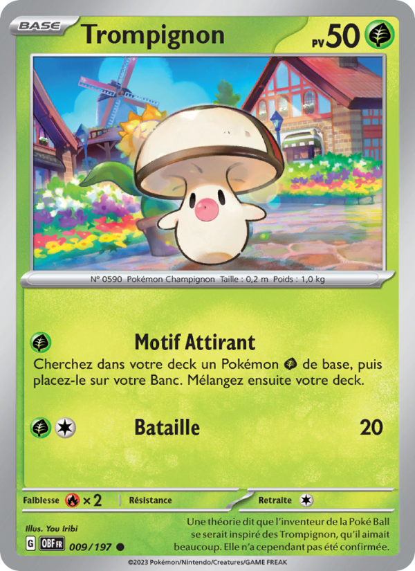 Trompignon 009 — Flammes Obsidiennes (French Pokémon TCG card)