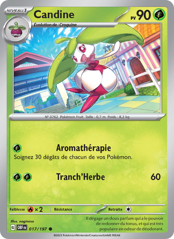 Candine 017 — Flammes Obsidiennes (French Pokémon TCG card)
