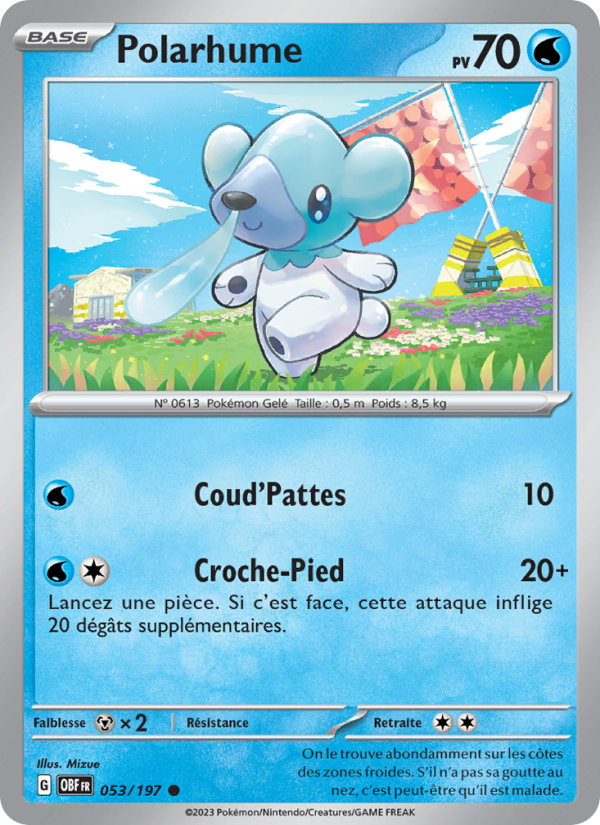 Polarhume 053 — Flammes Obsidiennes (French Pokémon TCG card)