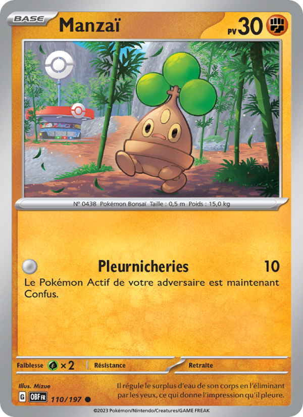 Manzaï 110 — Flammes Obsidiennes (French Pokémon TCG card)