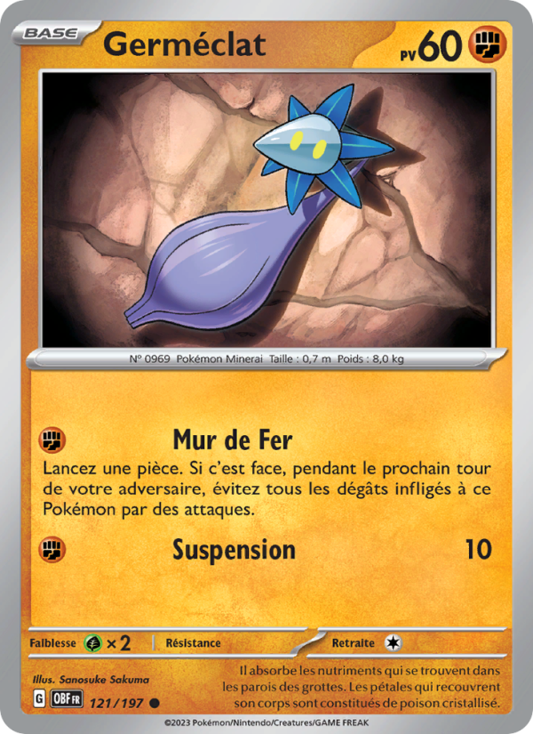 Germéclat 121 — Flammes Obsidiennes (French Pokémon TCG card)