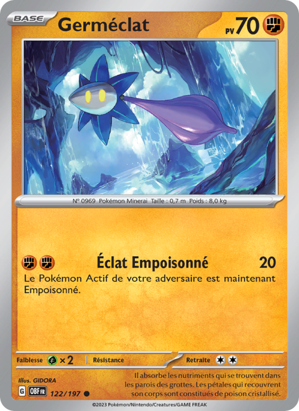 Germéclat 122 — Flammes Obsidiennes (French Pokémon TCG card)