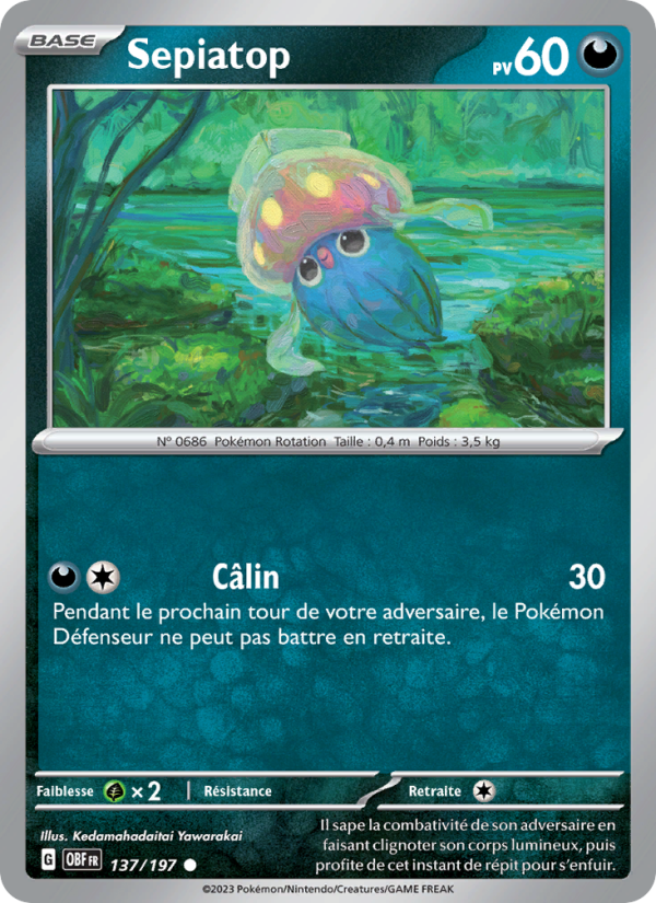 Sepiatop 137 — Flammes Obsidiennes (French Pokémon TCG card)
