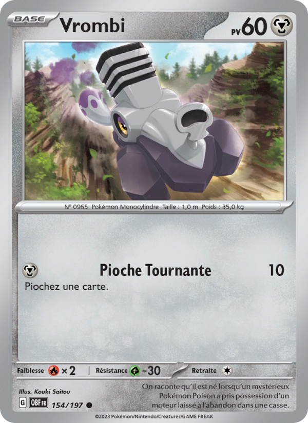 Vrombi 154 — Flammes Obsidiennes (French Pokémon TCG card)