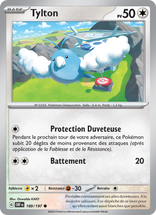 Tylton 169 — Flammes Obsidiennes (French Pokémon TCG card)