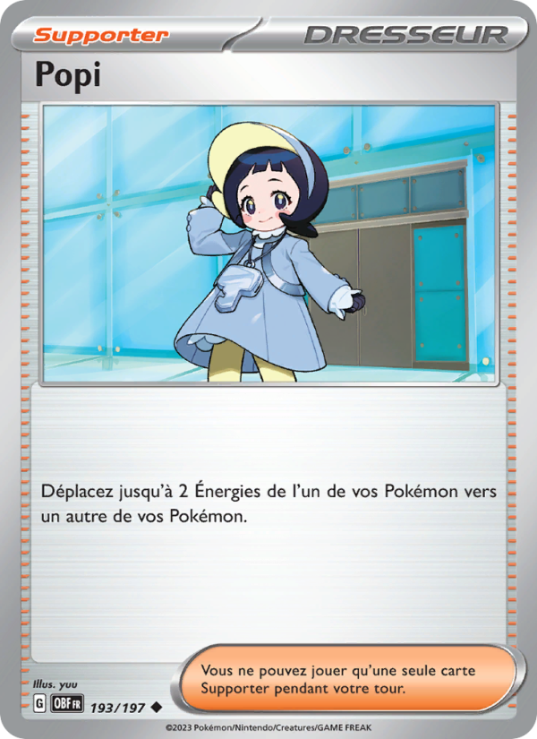 Popi 193 — Flammes Obsidiennes (French Pokémon TCG card)
