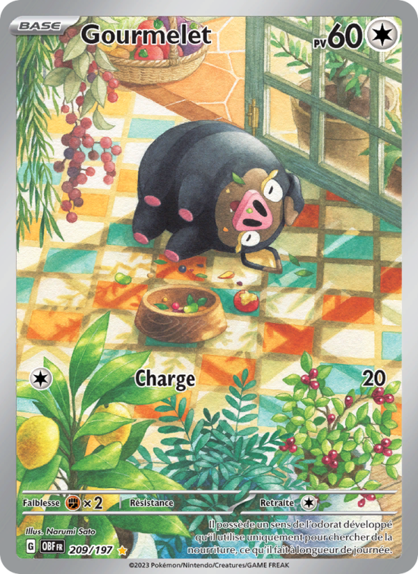 Gourmelet 209 — Flammes Obsidiennes (French Pokémon TCG card)
