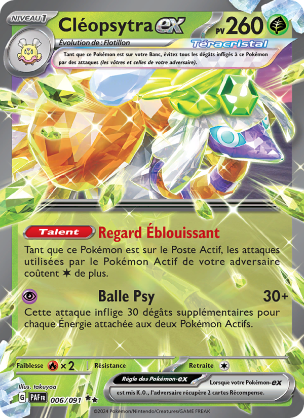 Cléopsytra-ex 006 — Destinées de Paldea (French Pokémon TCG card)