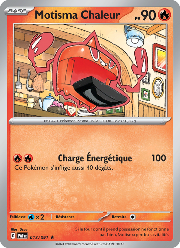 Motisma Chaleur 013 — Destinées de Paldea (French Pokémon TCG card)