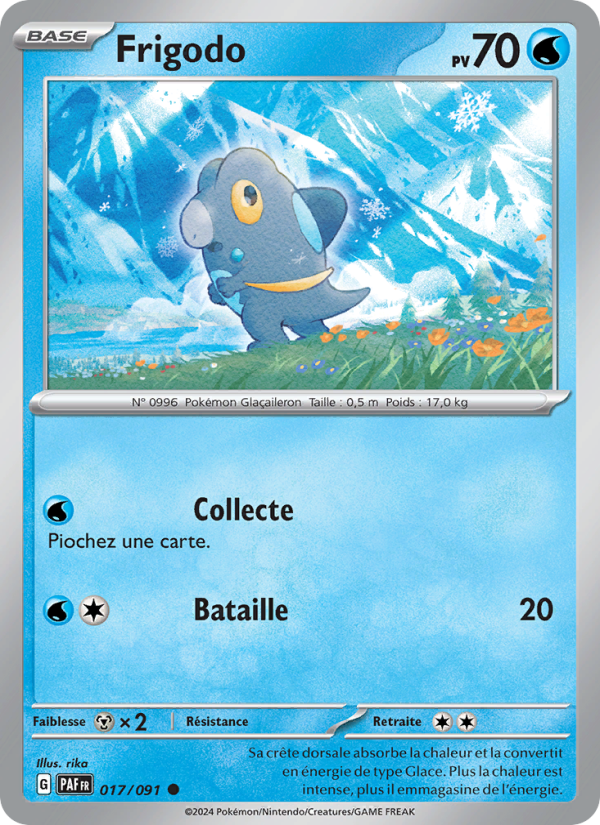 Frigodo 017 — Destinées de Paldea (French Pokémon TCG card)