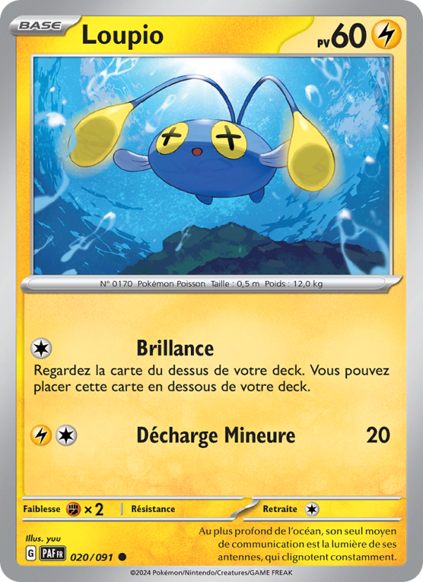 Loupio 020 — Destinées de Paldea (French Pokémon TCG card)