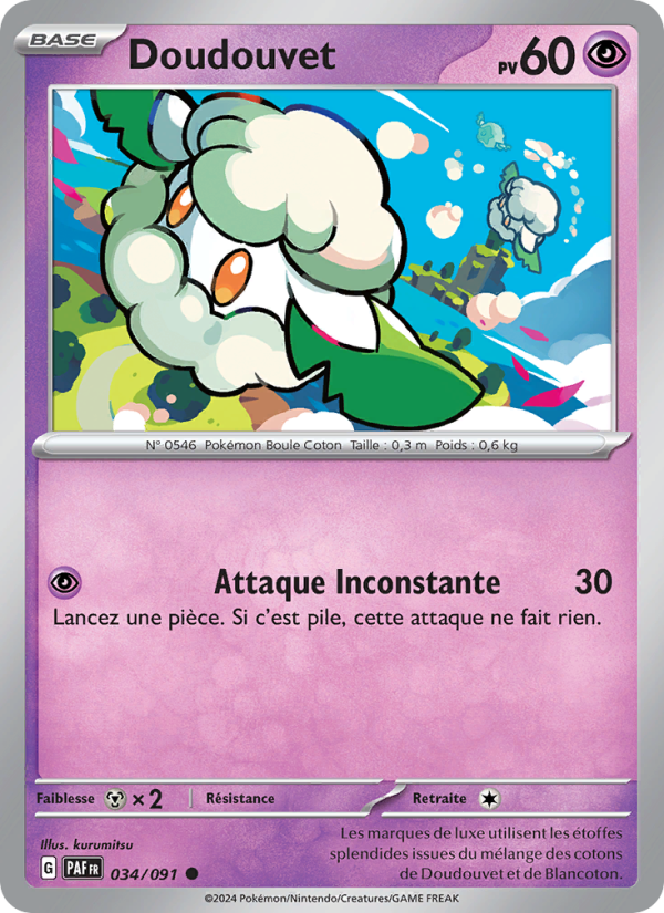 Doudouvet 034 — Destinées de Paldea (French Pokémon TCG card)