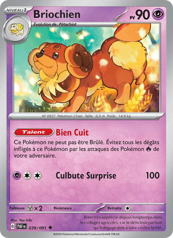 Briochien 039 — Destinées de Paldea (French Pokémon TCG card)