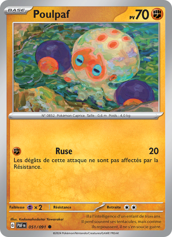 Poulpaf 051 — Destinées de Paldea (French Pokémon TCG card)