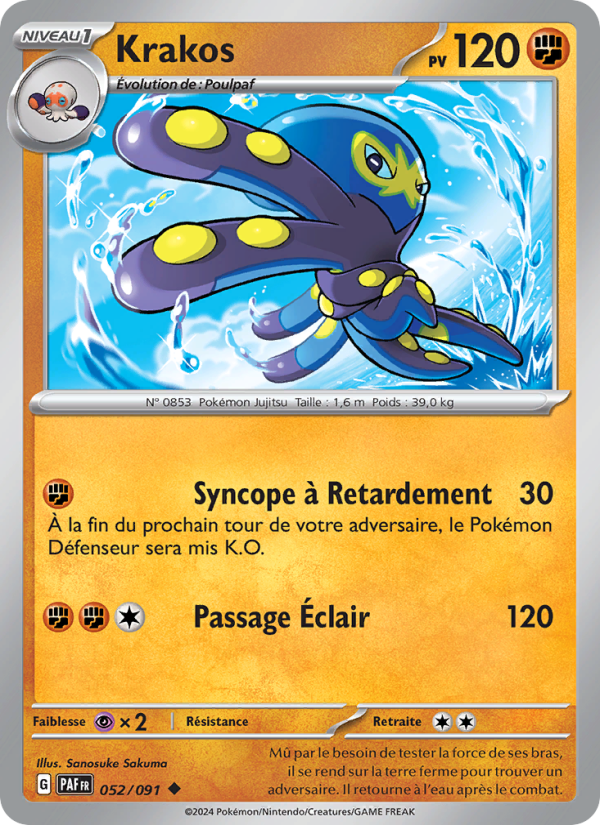 Krakos 052 — Destinées de Paldea (French Pokémon TCG card)