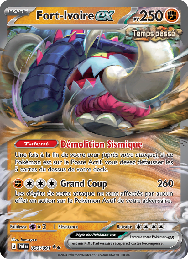 Fort-Ivoire-ex 053 — Destinées de Paldea (French Pokémon TCG card)