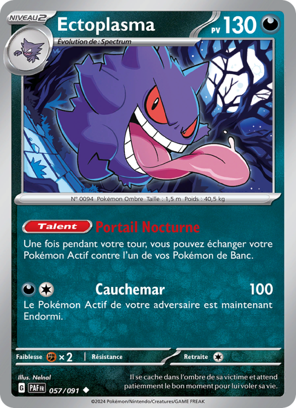 Ectoplasma 057 — Destinées de Paldea (French Pokémon TCG card)