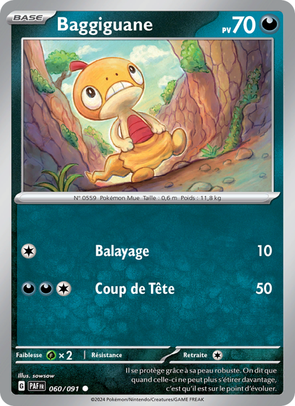 Baggiguane 060 — Destinées de Paldea (French Pokémon TCG card)