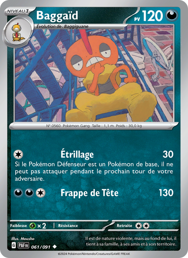 Baggaïd 061 — Destinées de Paldea (French Pokémon TCG card)