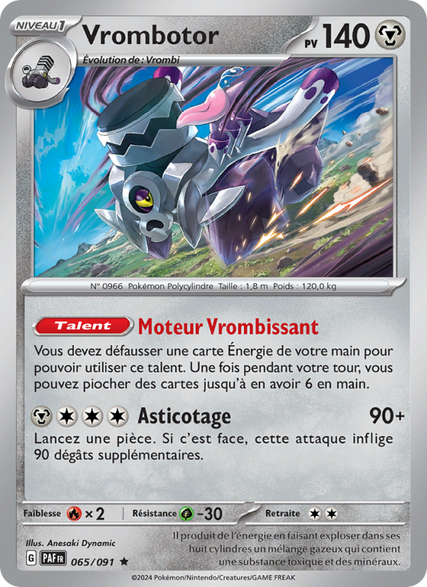 Vrombotor 065 — Destinées de Paldea (French Pokémon TCG card)