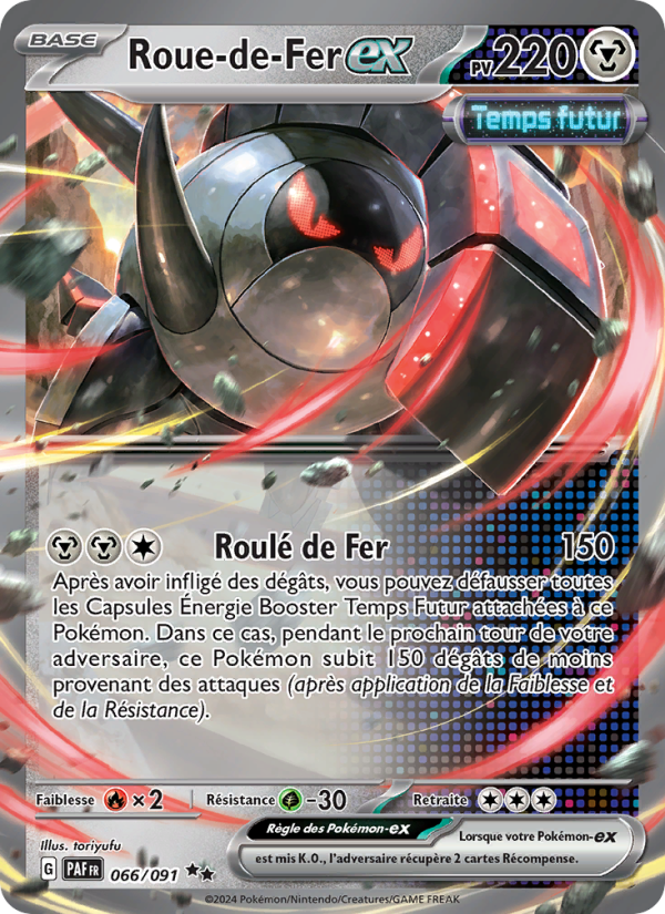 Roue-de-Fer-ex 066 — Destinées de Paldea (French Pokémon TCG card)