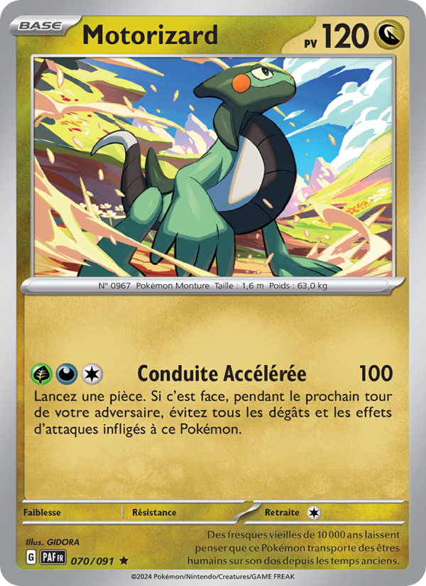 Motorizard 070 — Destinées de Paldea (French Pokémon TCG card)
