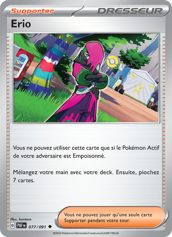 Erio 077 — Destinées de Paldea (French Pokémon TCG card)