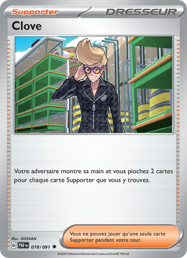 Clove 078 — Destinées de Paldea (French Pokémon TCG card)